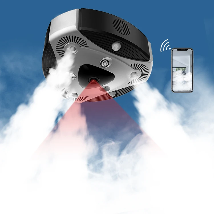 ระบบเตือนภัยไร้สายสำหรับร้านค้า ธนาคาร บ้าน พร้อมกล้อง สร้างควันป้องกันขโมย ควบคุมผ่านแอป Tuya บนโทรศัพท์ IOS ระบบเตือนภัยอัจฉริยะ OEM