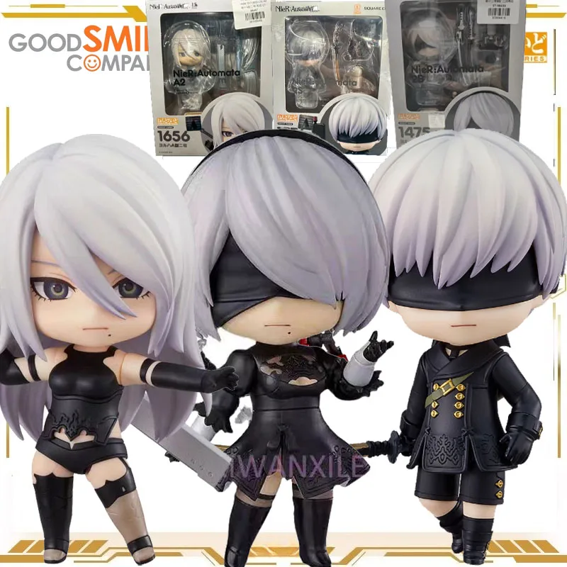 

GSC Good Smile Nendoroid Original NieR Automata A2#1656 9S#1576 2B#1475 Action Figure Toys for Boys Girls Gift Collectible Model