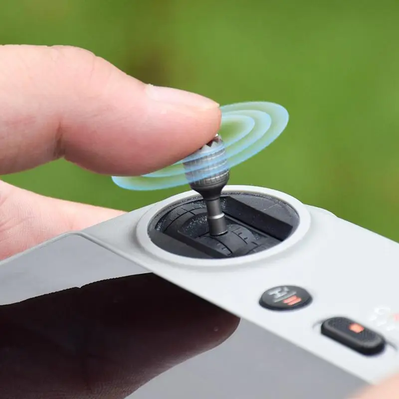 Drone Controller Joystick Ergonomic Remote Controller Joystick Non-Slip Rocker Replacement Metal Control Thumb Stick For Travel