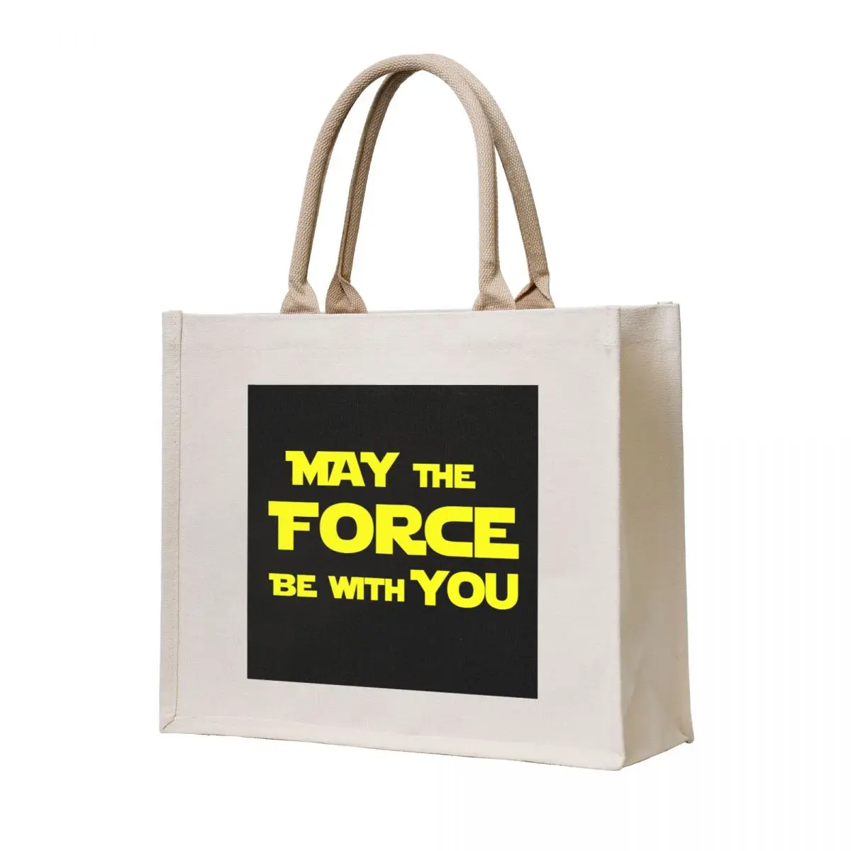 May The Force Be With You Tote Bag large tote bag Eco bag shoping Big women