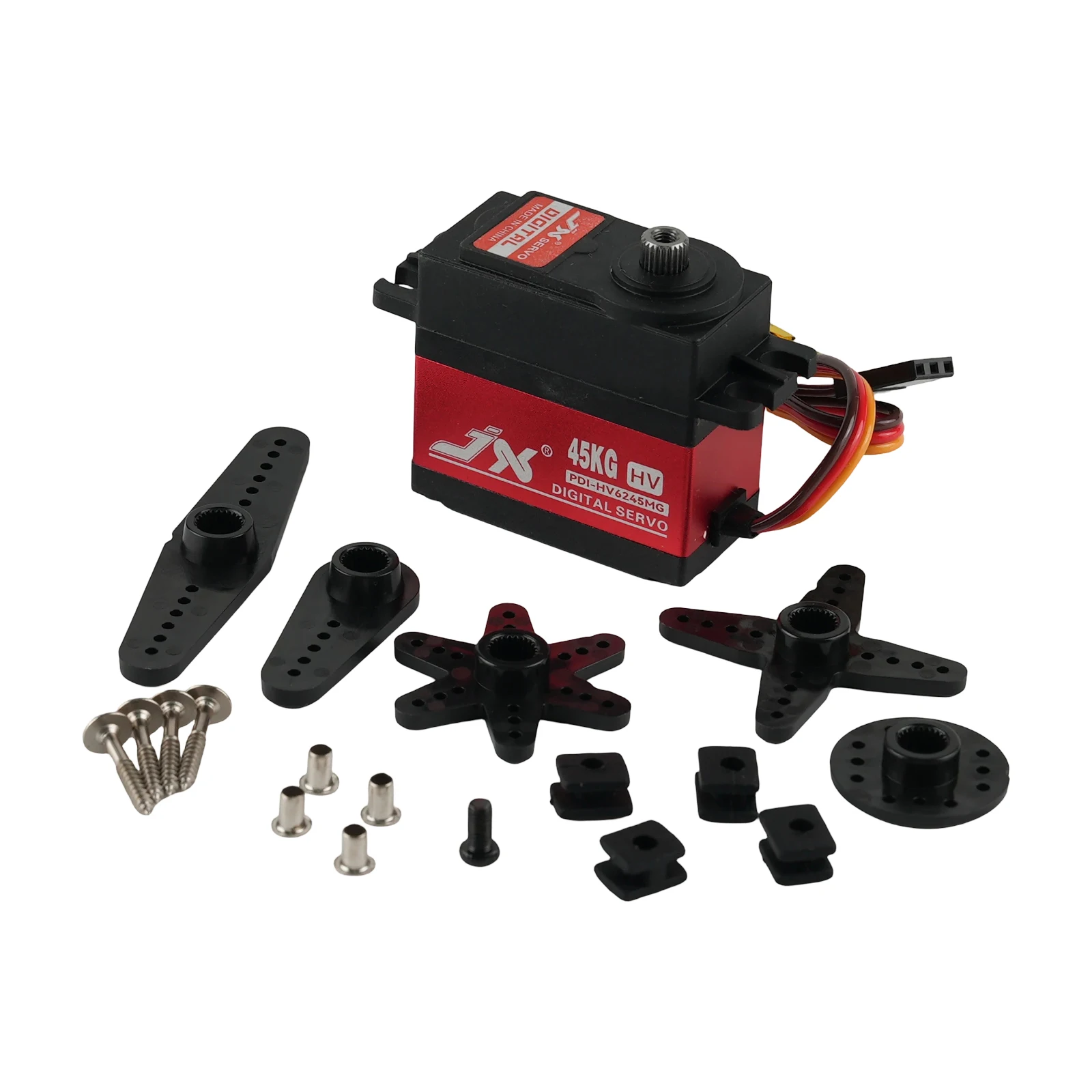 

JX 45KG HV Metal Gear Цифровой стандартный сервопривод PDI-HV6245MG 6-8,4 В Двигатель для 1/8 1/10 RC Автомобиль Робот Самолет Дрон Aicraft Игрушечная часть