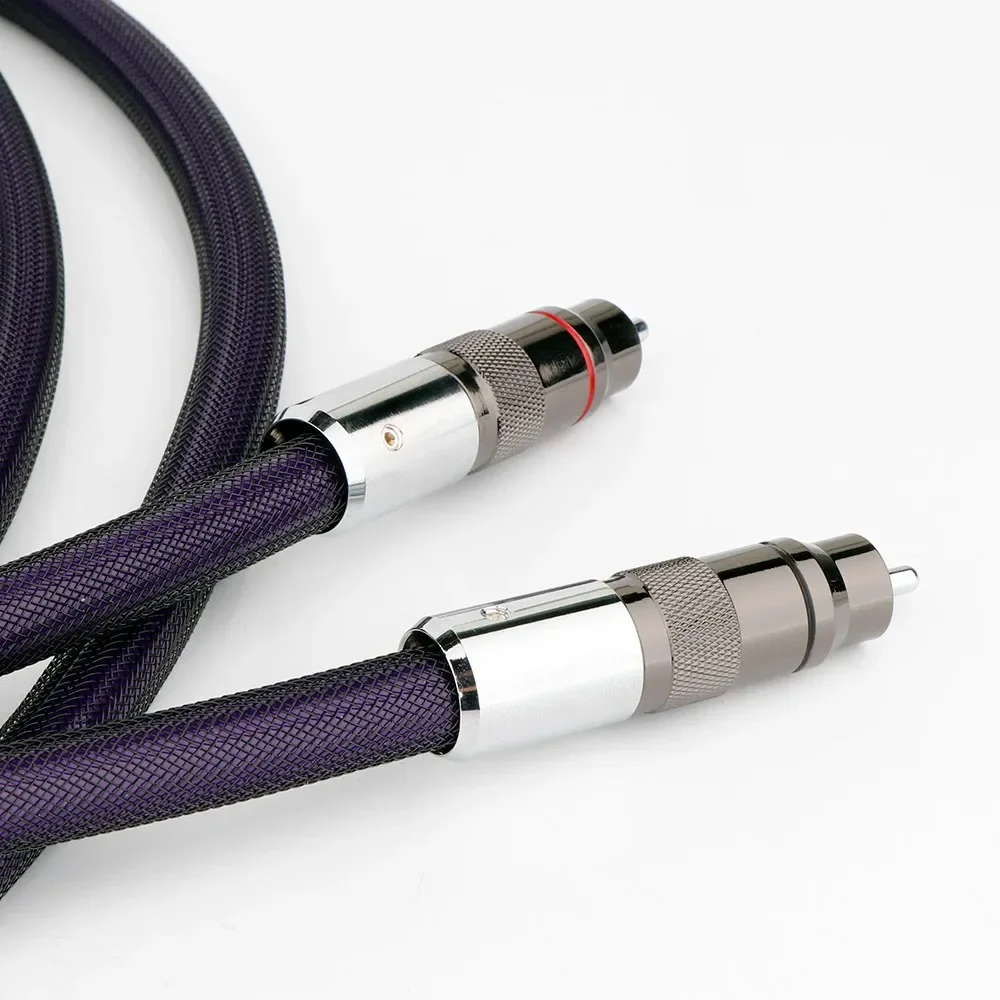 Kabel HiFi RCA Kabel Interkoneksi RCA Berlapis Perak Kabel Phono rca