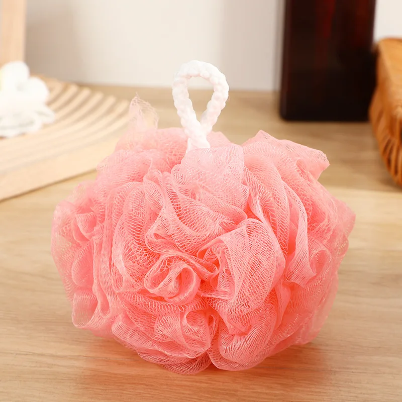 Soft Mesh Bath Sponge Balls Nylon Cleaning Brush Shower Puff Body Cleaner Exfoliating Scrubbers Bath Ball Bathroom Supplies