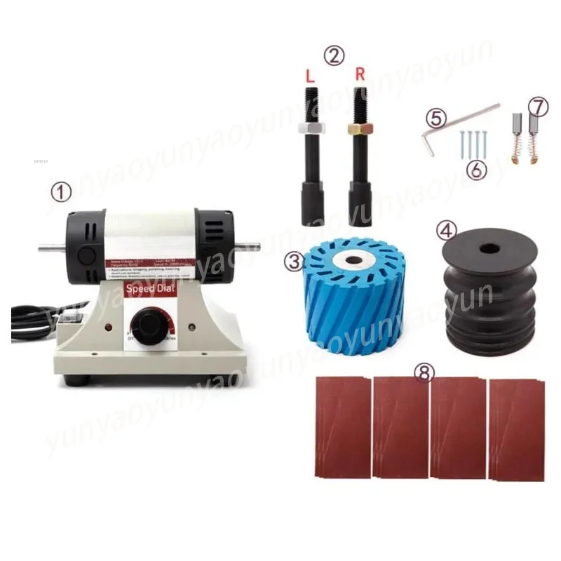 AC 220V Mini Desktop Grinder Vegetable Leather Edge Sanding Polishing Tool