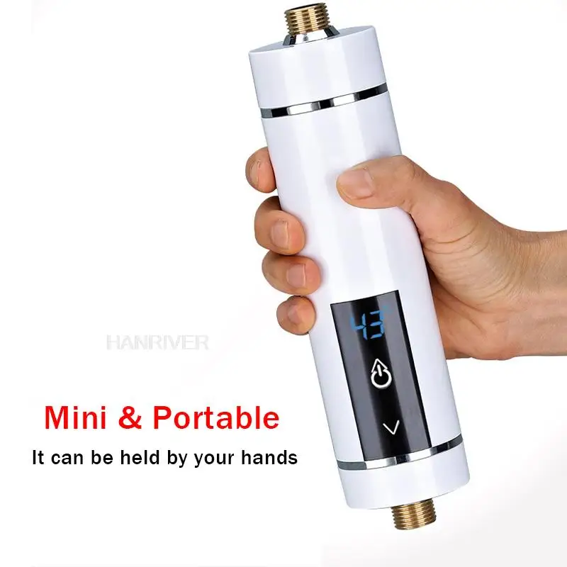 220V 3500W Instant Heating Electric Hot Kitchen Electric Faucet Water Heater Hot Water System Shower Tap Bathroom kitchen