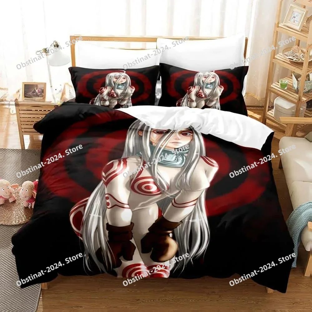 

Fashion Deadman Wonderland Bedding Set Single Twin Full Queen King Size Bed Set Adult Kid Bedroom Duvetcover Sets 3D Print Anime