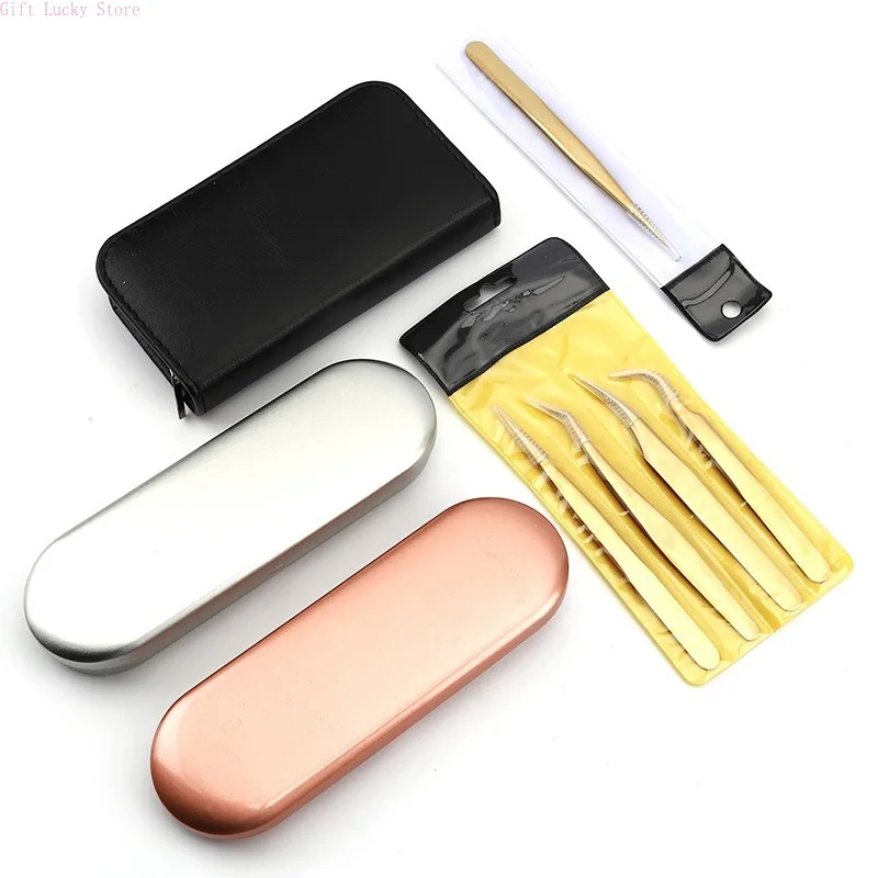 ชุดแหนบต่อขนตาความแม่นยำสูง - ประกอบด้วยแหนบสแตนเลส 3 ชิ้น สำหรับต่อขนตาแบบคลาสสิก แบบเส้นต่อเส้น และแบบวอลุ่ม