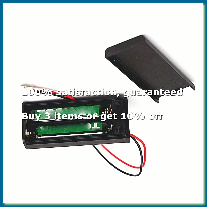 10 Pcs for Battery Holder Case Cover Shell for 2Pcs AAA Batteries 3V PH2.0 for Microbit Development Board Kids-DTD2