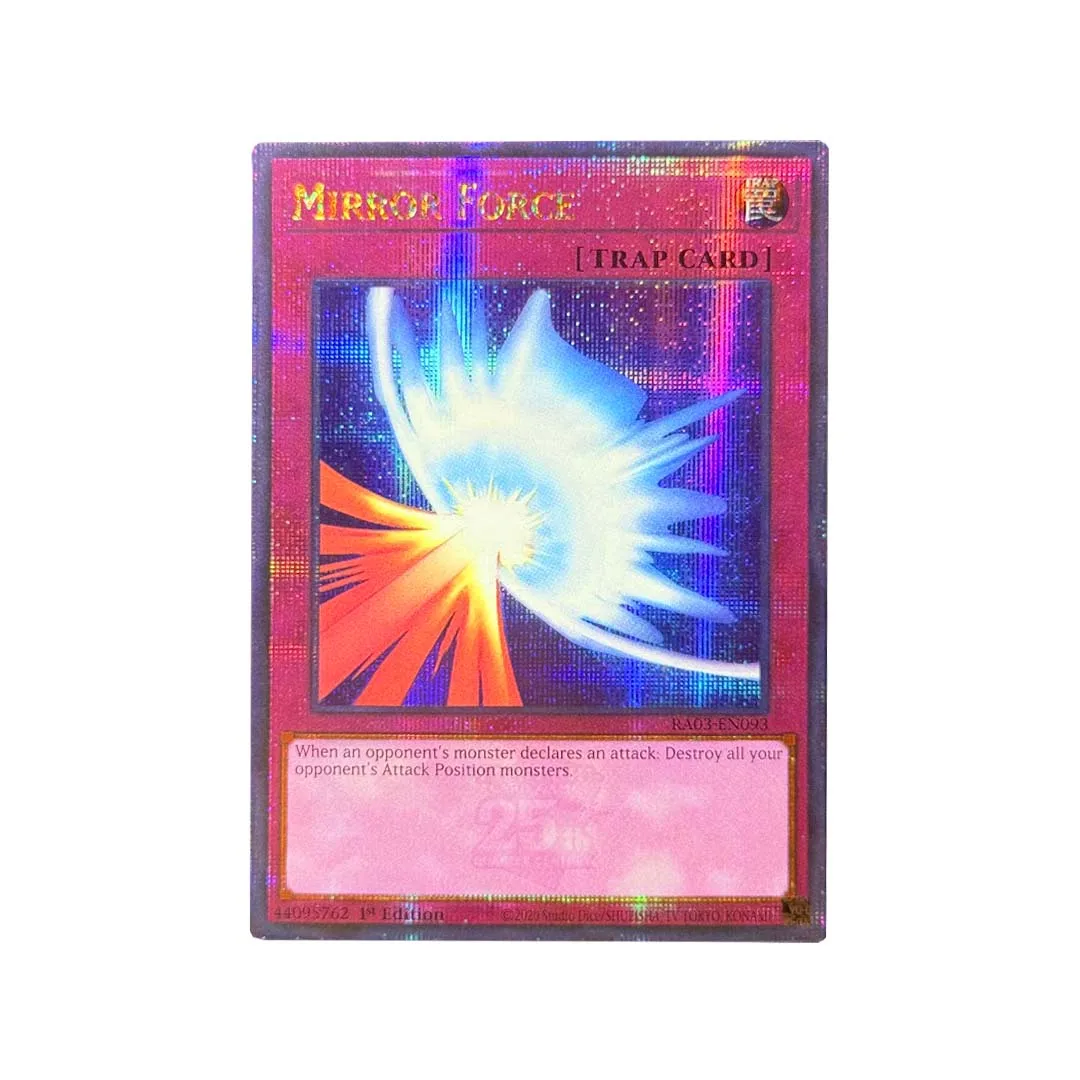 QCSCR Quarter Century Grid Holo Replica Cards, Anime Style TCG Collectible Cards Shiny Foil Monster & Spell Cards for Collection