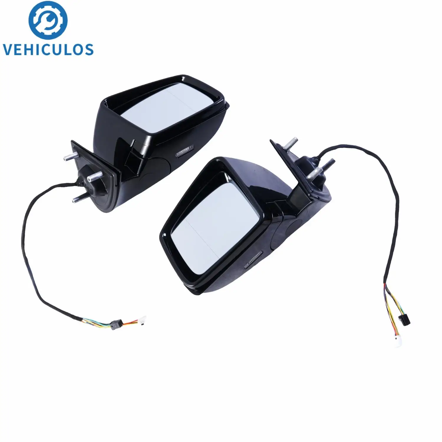 

1 комплект, черное зеркало боковой двери автомобиля в сборе 1668100164 (L) 1668100264 (R) для Mercedes-Benz ML-Class W164 ML350 ML300 ML500