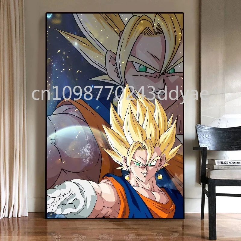 Anime Dragon Ball Super Saiyan Goku HD affiche impression toile peinture de haute qualité salon chambre décoration murale peinture