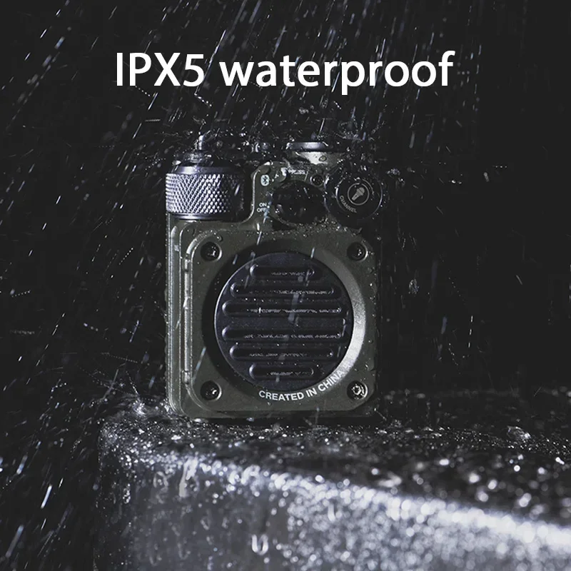 XOG Muzen Wild Mini Wireless Bluetooth Speaker Custom Waterproof Subwoofer Sound Gift Mw-Pvx Portable Outdoor Speaker Camping