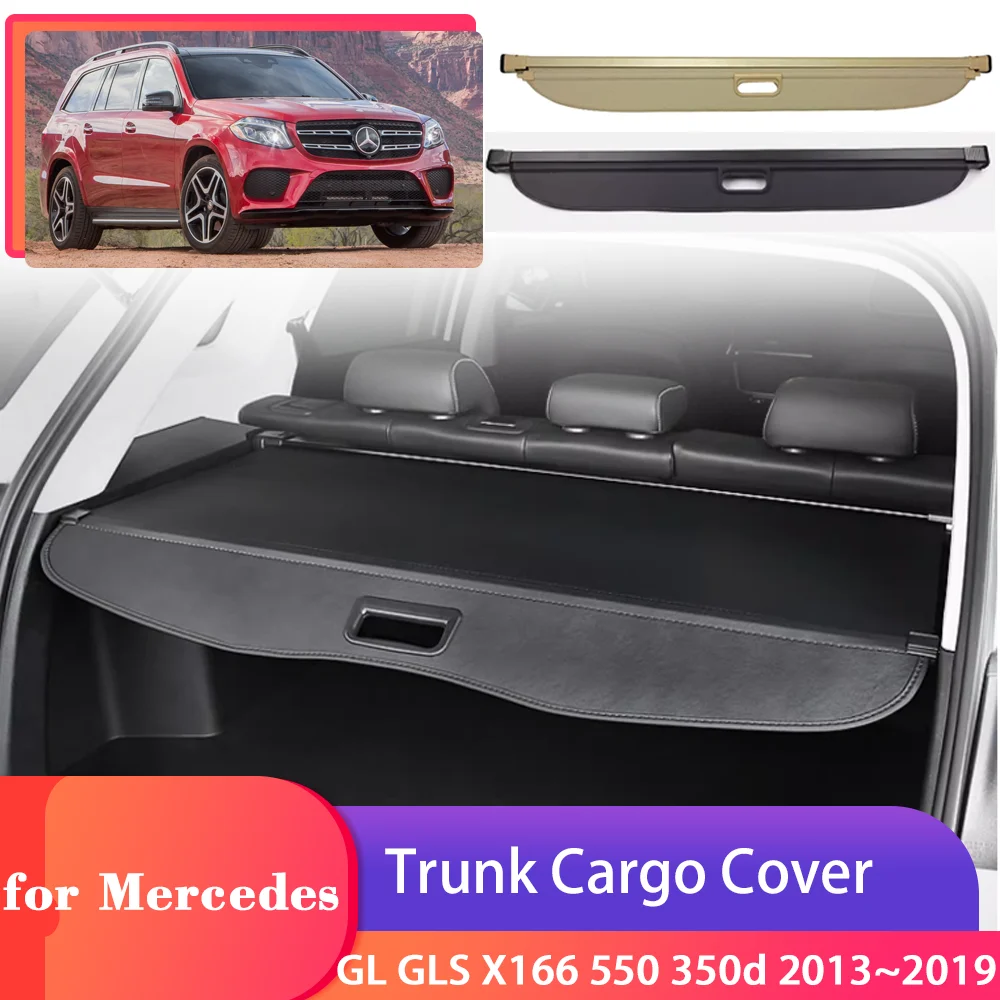 

Car Trunk Cargo Cover for Mercedes-Benz GL GLS X166 450 550 350d 2013~2019 Security Shield Curtain Partition Privacy Accessories