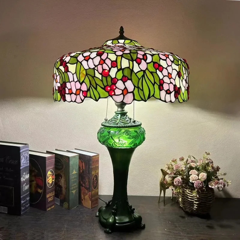 Desk lamps, living room glazed table lamps