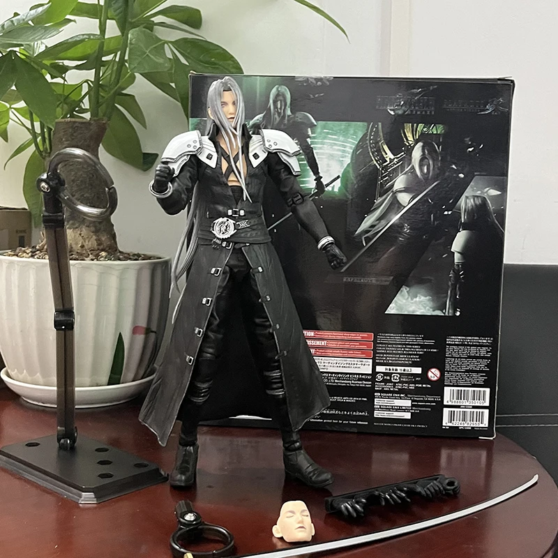 PLAY ARTS Kai Sephiroth Action Figure Model Toy Joint Movable Decoration Collection Doll Christmas Gift