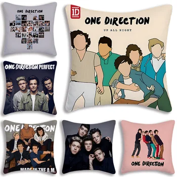 Fundas de almohada O-Ones-direccionadas, sofá de dibujos animados, decoración del hogar, impresión de doble cara, funda de cojín bonita de felpa corta