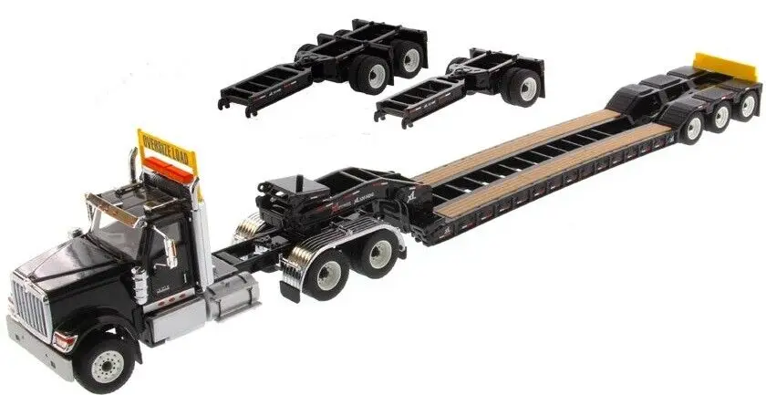 

DM 1/50 International HX520 & XL 120 Low-Profile HDG Trailer 71017 Diecast Model Toys For Collection Gift