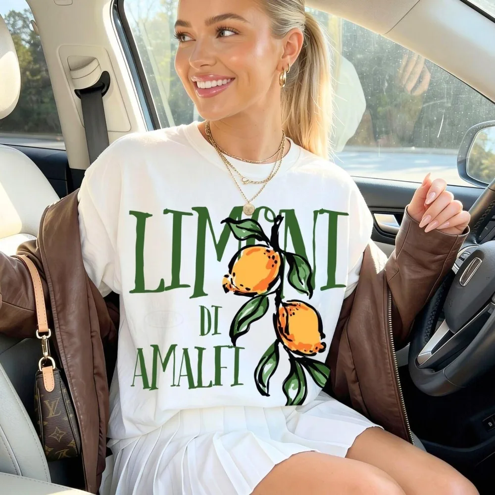 Amalfi Coast Shirt Amalfi Tops Amalfi Lemons Tee Italian Tees Limoncello T Shirt Dolce Far Niente Italy Clothes