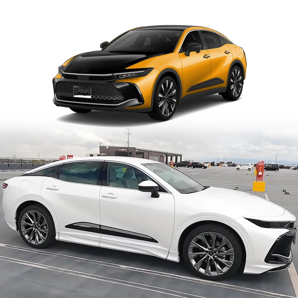 

Декоративные накладки на боковые пороги и двери из АБС-пластика для Toyota Crown Crossover 2023-2024