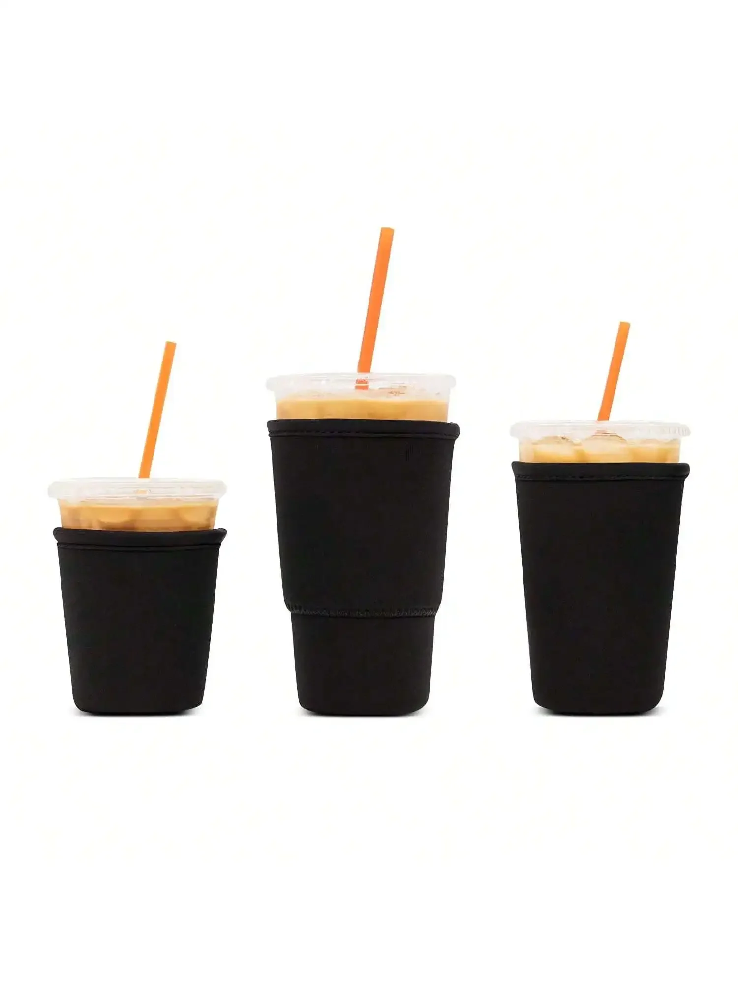 أكمام قهوة مثلجة قابلة لإعادة الاستخدام ، حامل أكواب نيوبرين لقهوة ستاربكس ودانكن ، عازل للمشروبات الباردة ، 3 عبوات #3