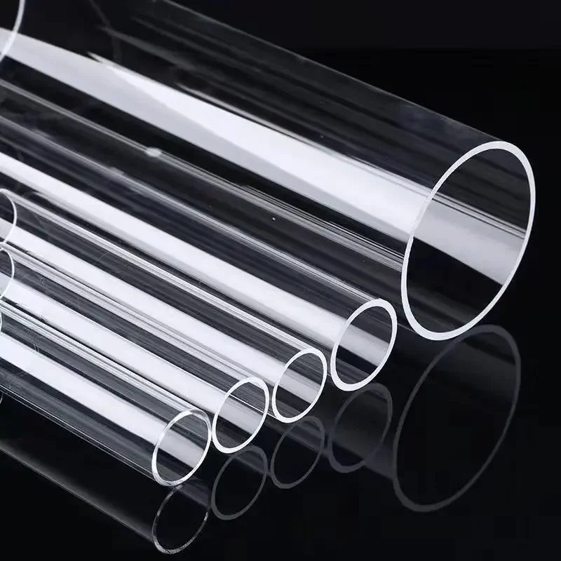 

High purity quartz glass tube with transparent openings at both ends and high temperature resistance