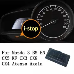Engine start button OBD start stop disable closer i-stop off switch For Mazda 3 BM BN CX5 KF CX3 CX8 CX4 Atenza Axela tuning