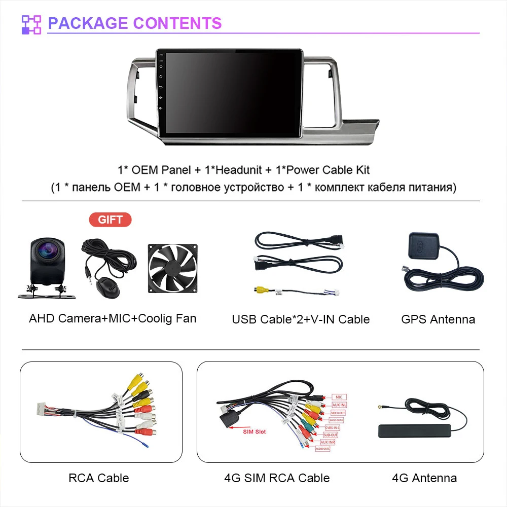 Android 16 For Honda STEPWGN 2009 - 2015 Carplay Auto Car Radio Player Autoradio GPS Stereo 360 Camera Plug and Play Snapdragon