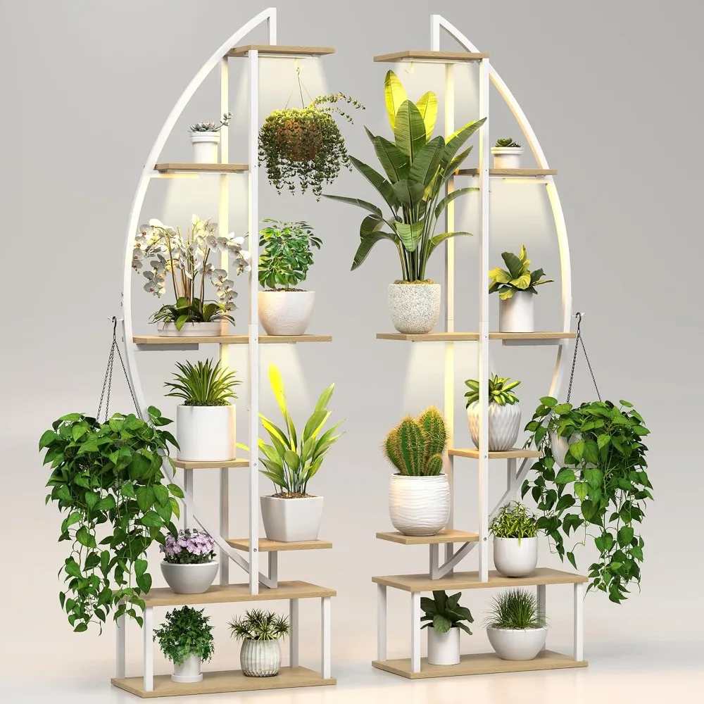Plant Stand Indoor with 6 Grow Light, 65