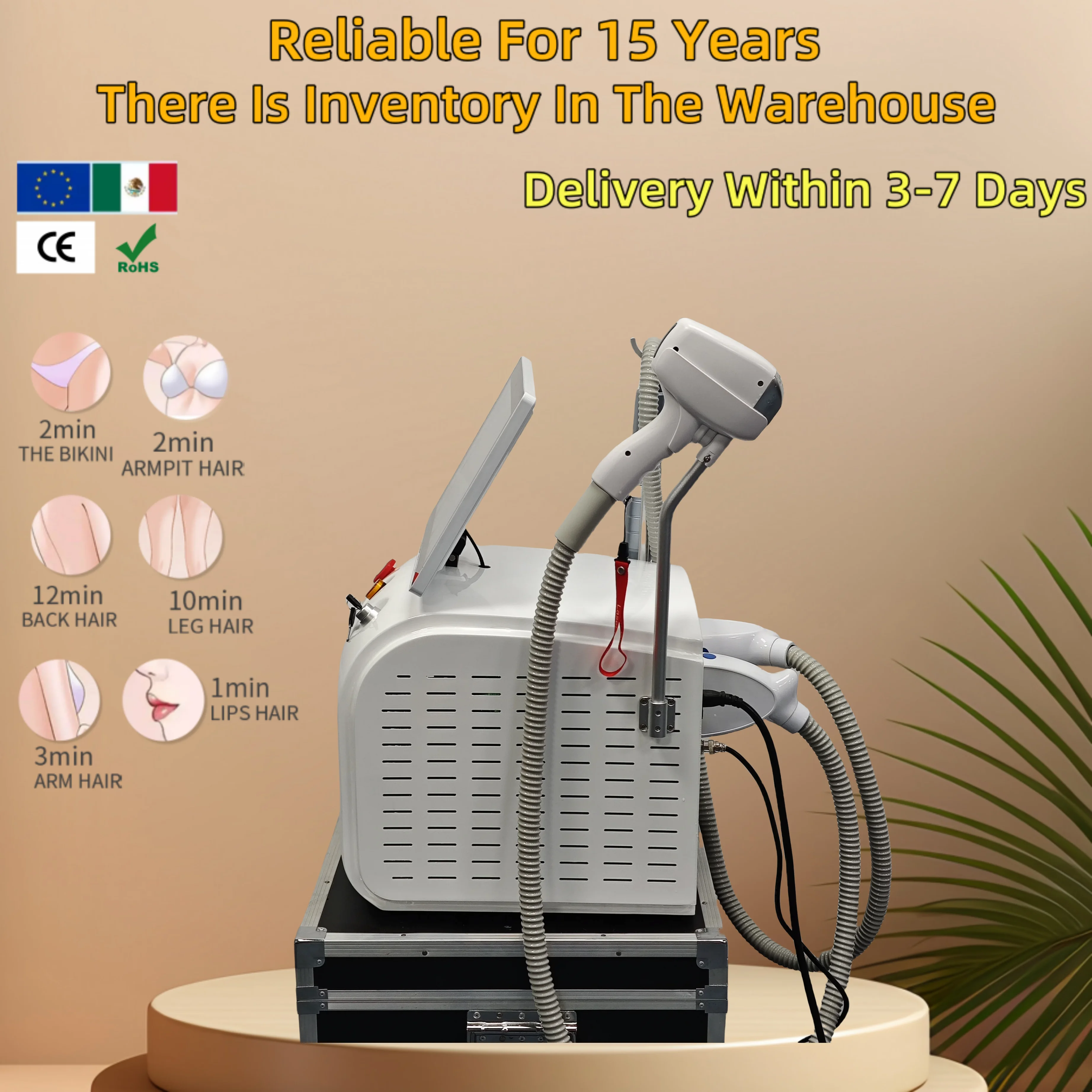 

2025 Hot Selling 2-In-1 Dual Handle Diode Painless Skin Rejuvenation Hair Removal Cooling Laser Hair Removal Machine