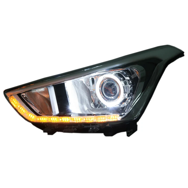 Customized Full LED Headlights For Hyundai IX25 2015-2017 Bi-xenon Projector Lens Front Lamps With DRL