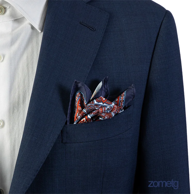 แฟชั่น Pocket Square Mens ผ้าเช็ดหน้า Hanky หรูหราสีชมพู jannyday zometg Mens Pocket Square