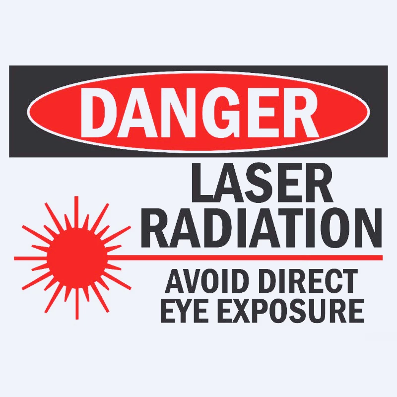 

Car sticker Radiation Hazard Sign Danger Laser Radiation Avoid Direct Eye Exposure Vinyl Sticker 13cm PVC KK