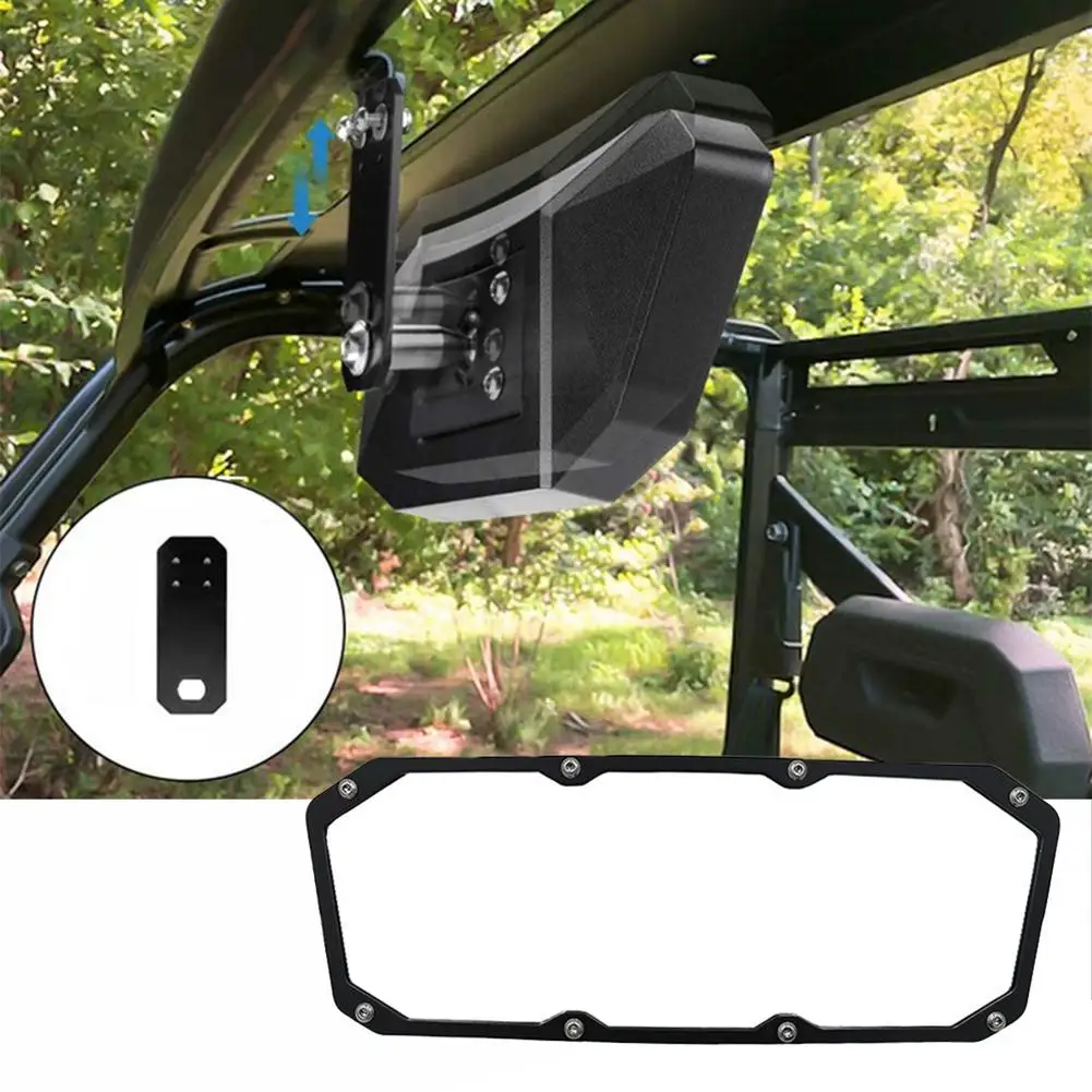 

UTV Center Rear View Mirror Convex Compatible For 2017-2022 Polaris Ranger 500/570/900/1000 Yachting Boat Universal Mirrors