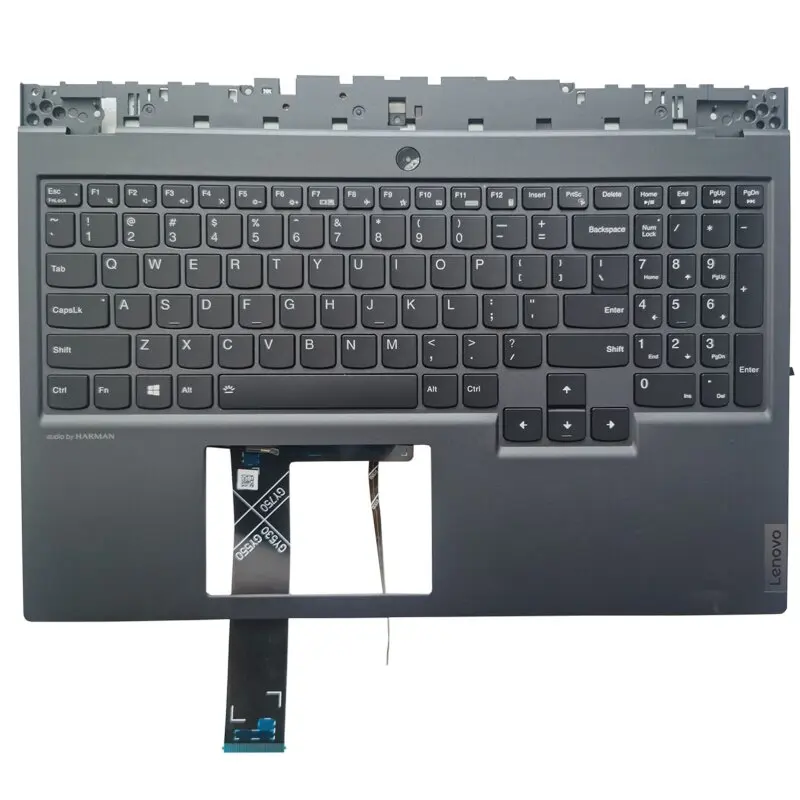 

For Lenovo Legion 5-15IMH05H -15IMH05 -15ARH05H -15ARH05 US laptop keyboard with Upper case Palmrest keyboard bezel