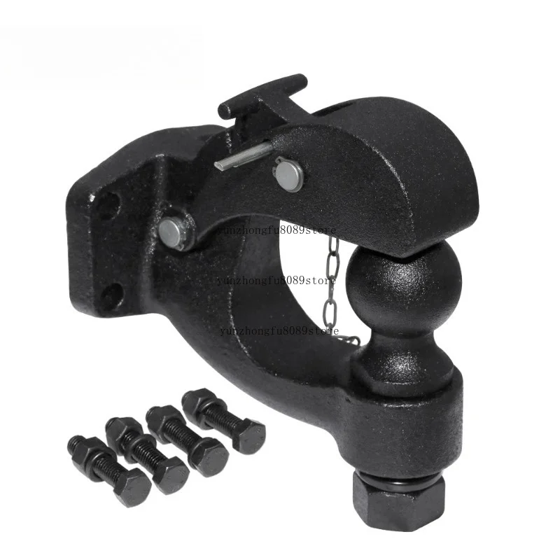 Matte Black Pintle Hook Hitch 2