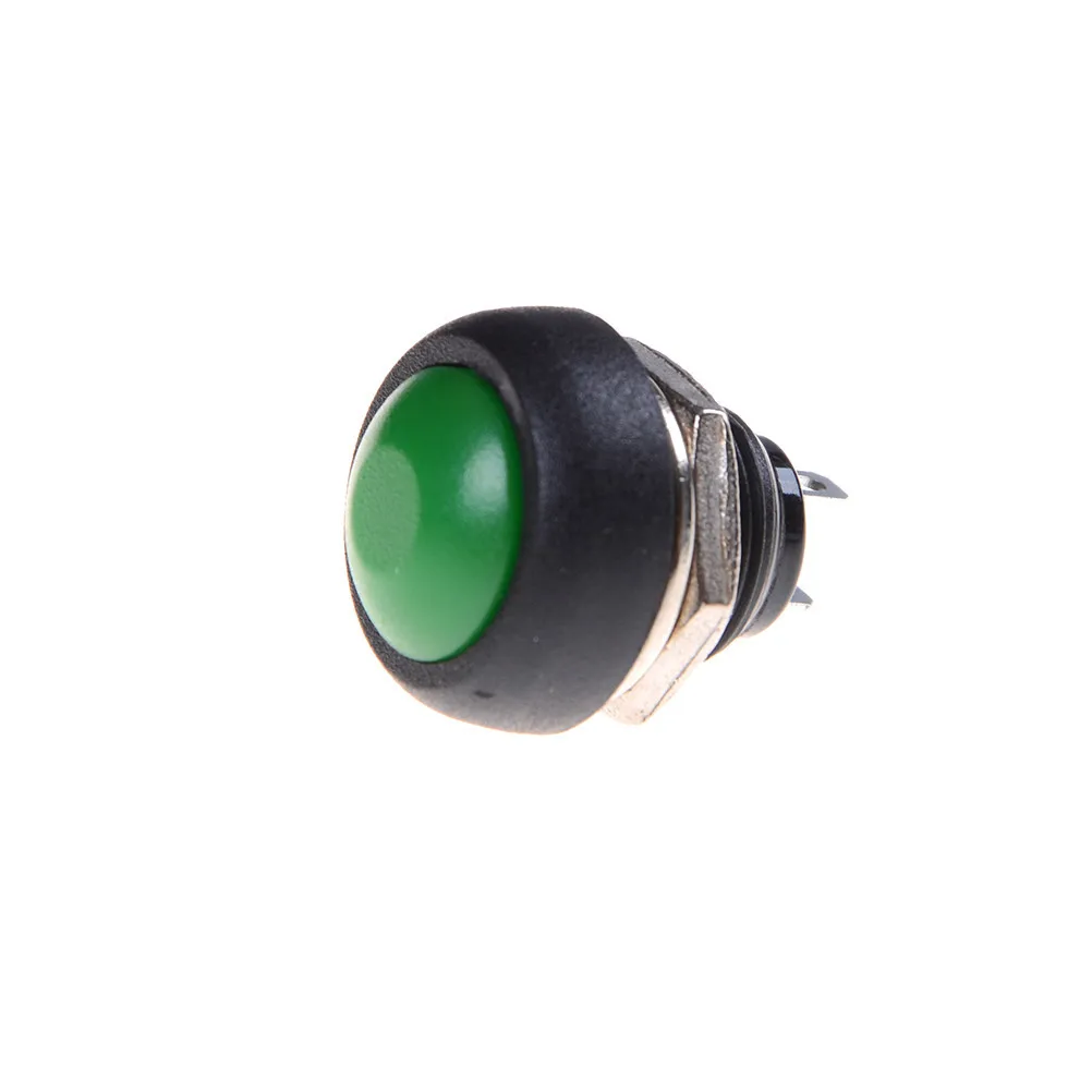 New Colourful 12mm Waterproof momentary ON/OFF Push button Mini Round Switch