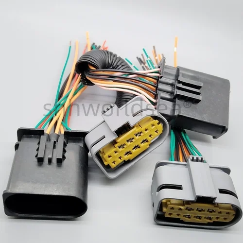 Imagen 2 del producto Shhworldsea conector de cable de coche de 14 pines macho hembra enchufe de arnés de faro de coche A0525456026 para mercedes-benz