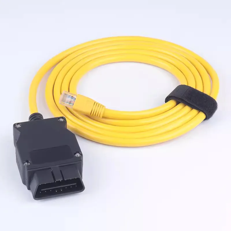 Quality ENET cable for BMW F-series ICOM OBD2 Coding Diagnostic Cable Ethernet to Data OBDII Coding Hidden Data Tool