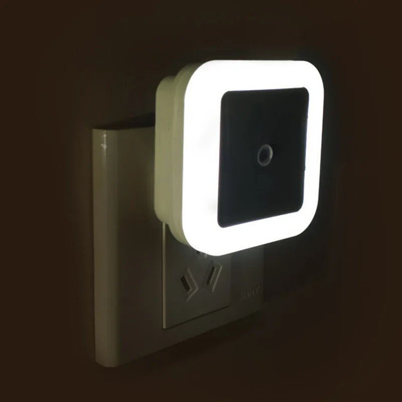 Intelligent LED Induction Lamp Square Shape Wall Light Night Light Automatic Switch Light Sensor Bedroom Household Supplies