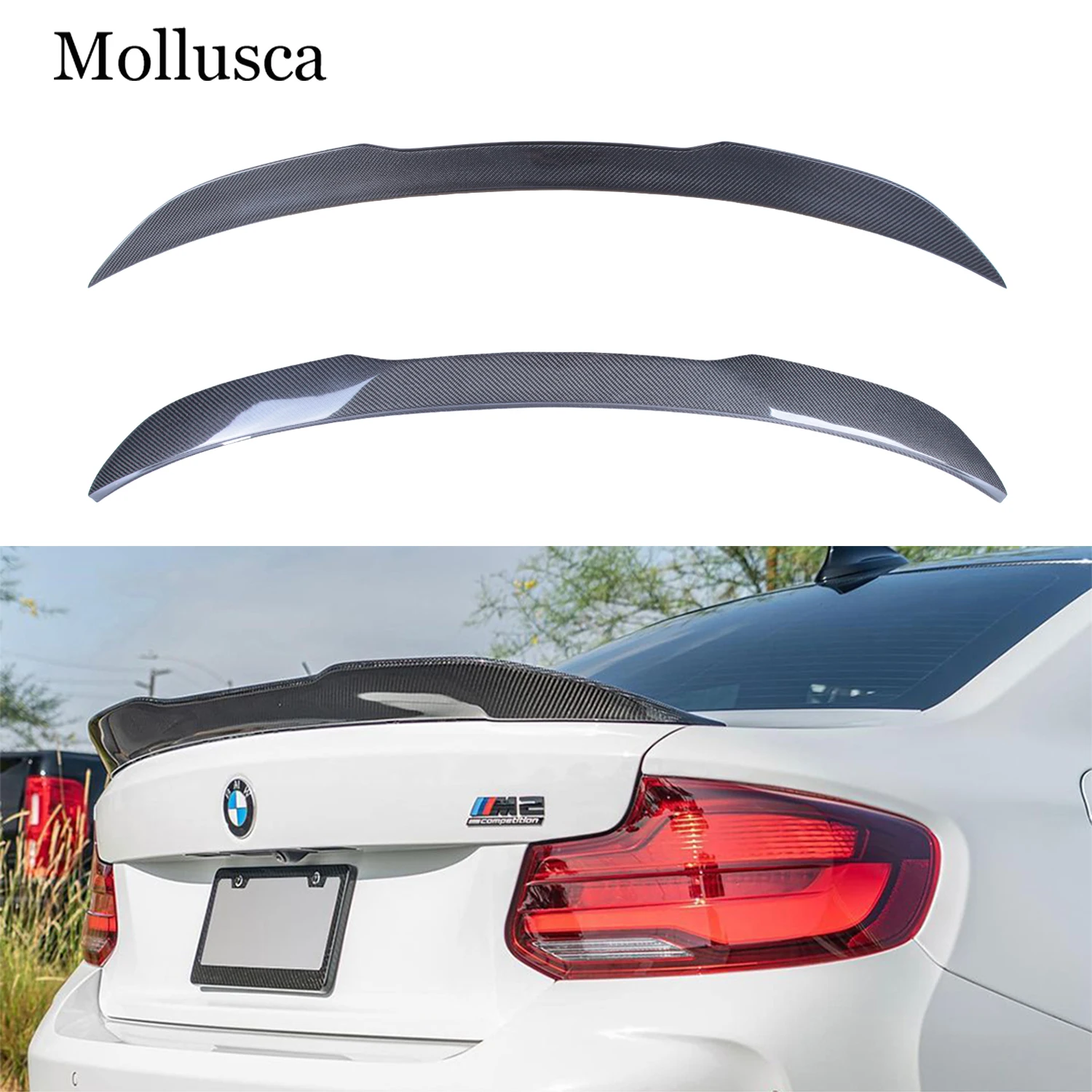 

For BMW 2 Series F22 Coupe/F23 Convertible/M2 F87 DA Style Carbon fiber Rear Spoiler Trunk wing 2014-2020