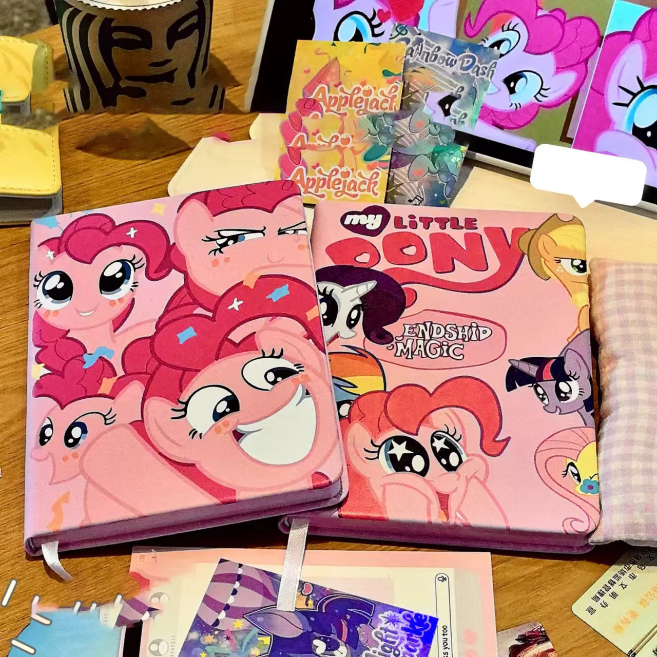 

Тетрадь «Мой Маленький Пони» B6 Kawaii Pinkie Pie Fluttershy Rainbow Dash, мультяшный Аниме дневник, милый горизонтальный канцелярский подарок, детская игрушка