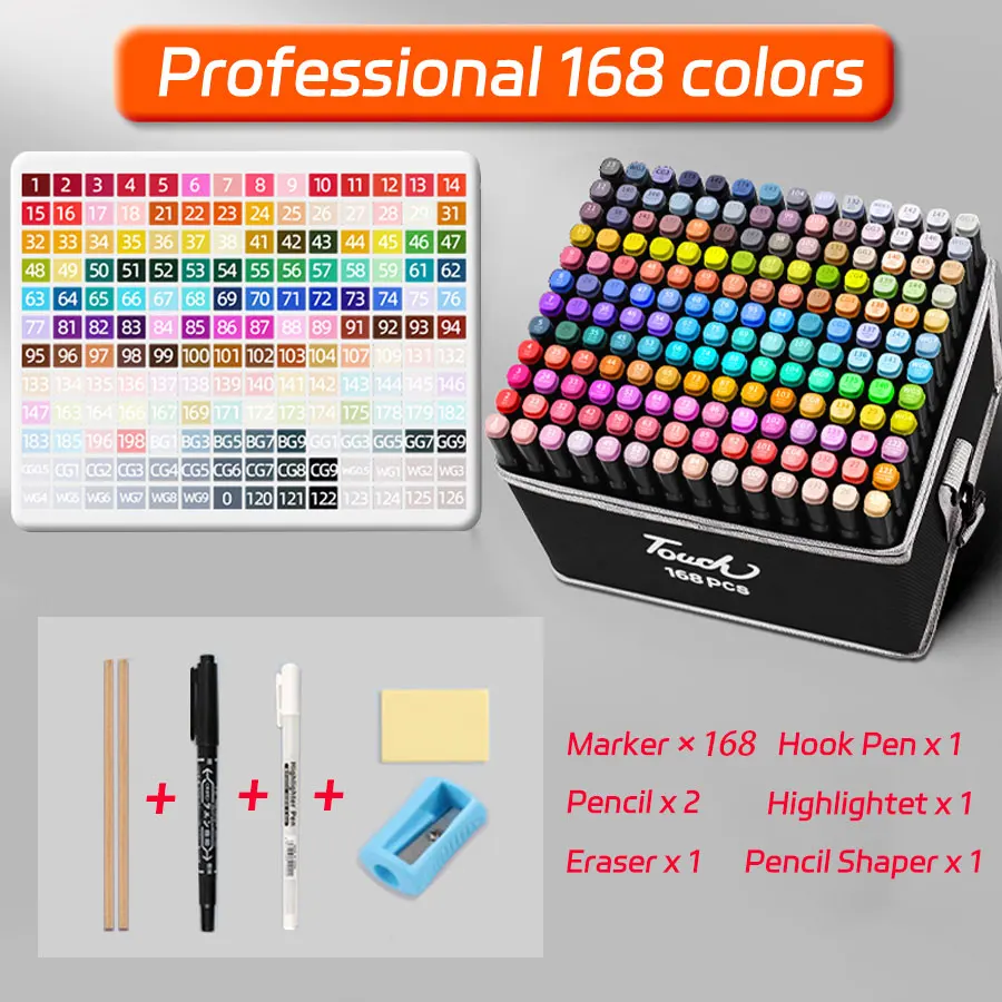 Rotuladores multicolores de 24 colores con pinceles para manualidades - imagen 5