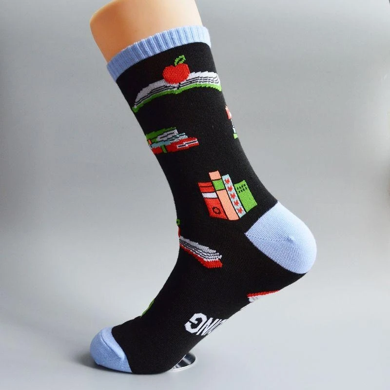 

1 Pair Novelty Pattern Warm Stockings Autumn Winter Cozy Socks Warm Socks Cotton Middle Tube Socks Men Women Gifts 15UB