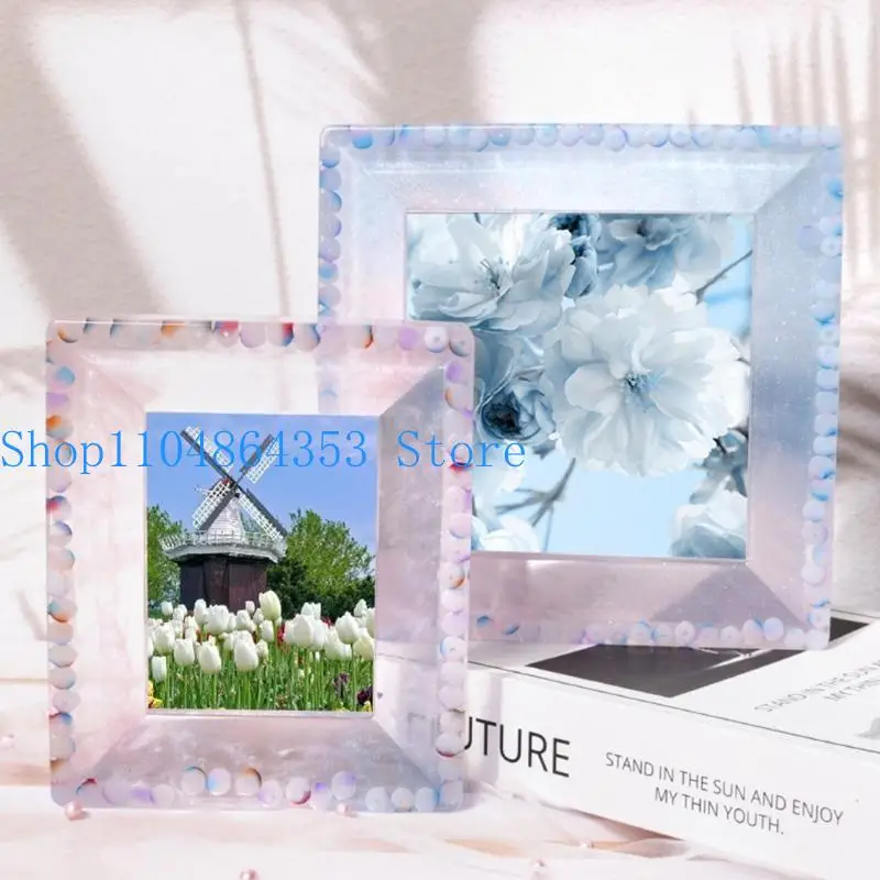 

652F Photo Frame Resin Mold Silicone,Picture Frame Silicone Molds for Epoxy Resin Square Epoxy Resin Molds for DIY Home Décor