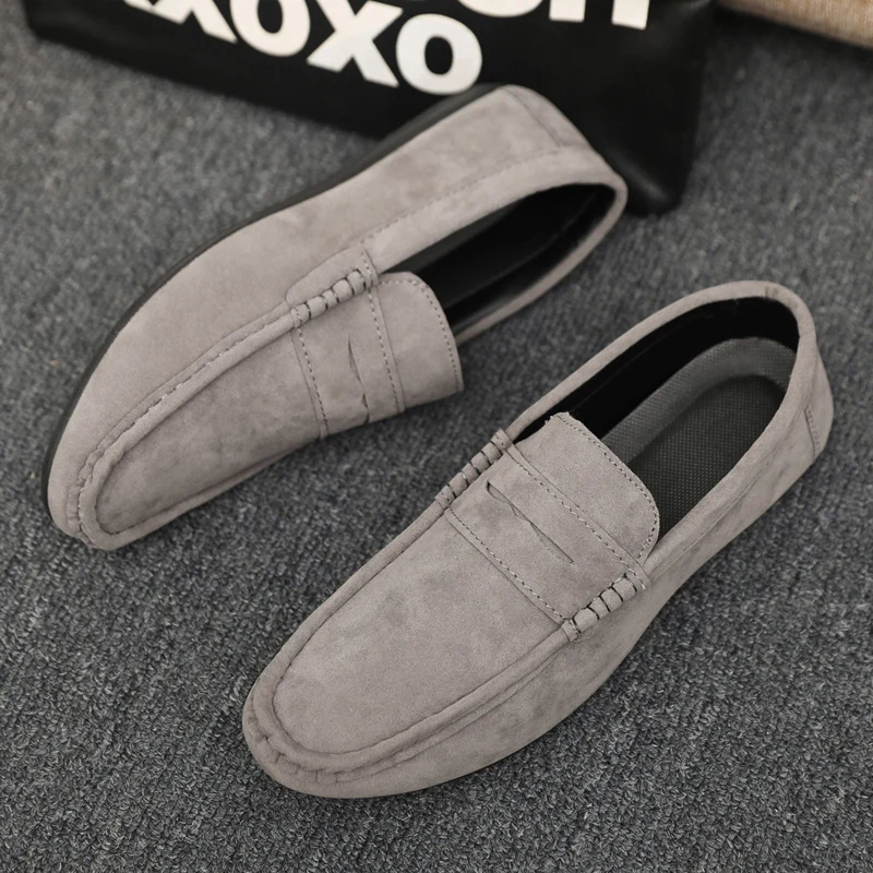 

Men's Loafers Lightweight and Breathable Canvas Slip on Lazy Shoes Designer Designed Flat Shoes and Comfortable Driving Shoes