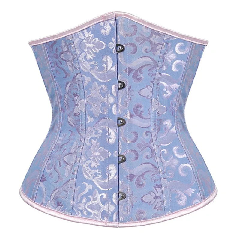 Gothic Corset Women Sexy Underbust Corset Waist Trainer Corset Shaper Plus Size Corpete Corselet Black White Red Blue XS-6XL