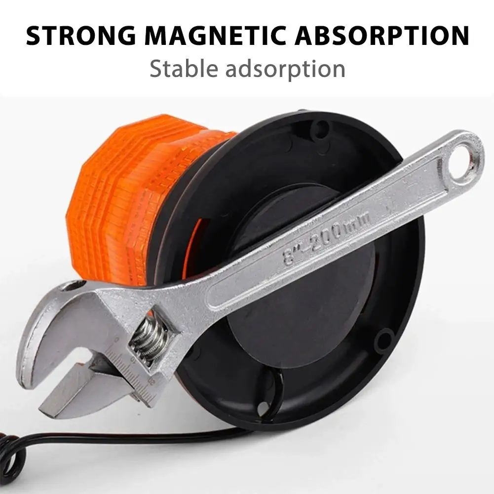 

Car Strobe Light Emergency Rotating Traffice Indication LED Flash Light Red Flash Car Beacon Warning Orange Light B0J1