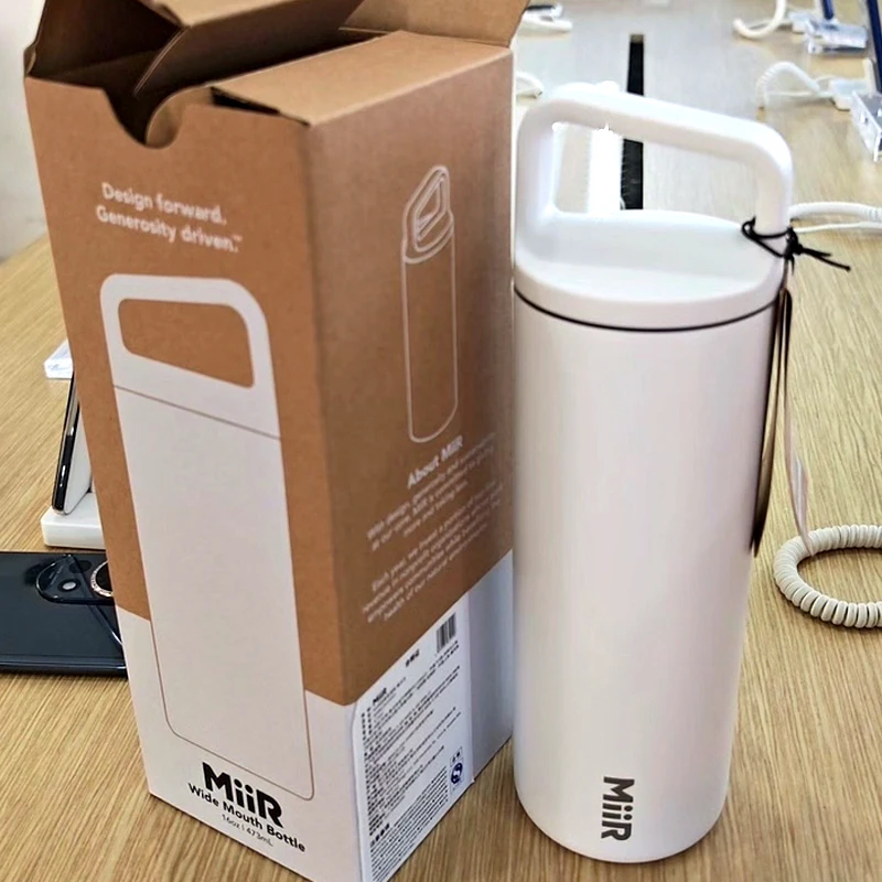 MiiR Insulated Cup Large Capacity 20 Ounces New Condition Outdoor Sports Water Bottle with Straw Travel Coffee Tumbler