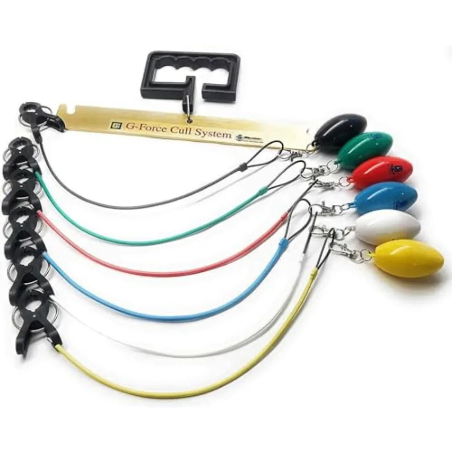 

G-Force Conservation Cull System Gen 2 Eco-Friendly Color-Coded Fishing Culling System with Precision Fish Weighing Clips Durab