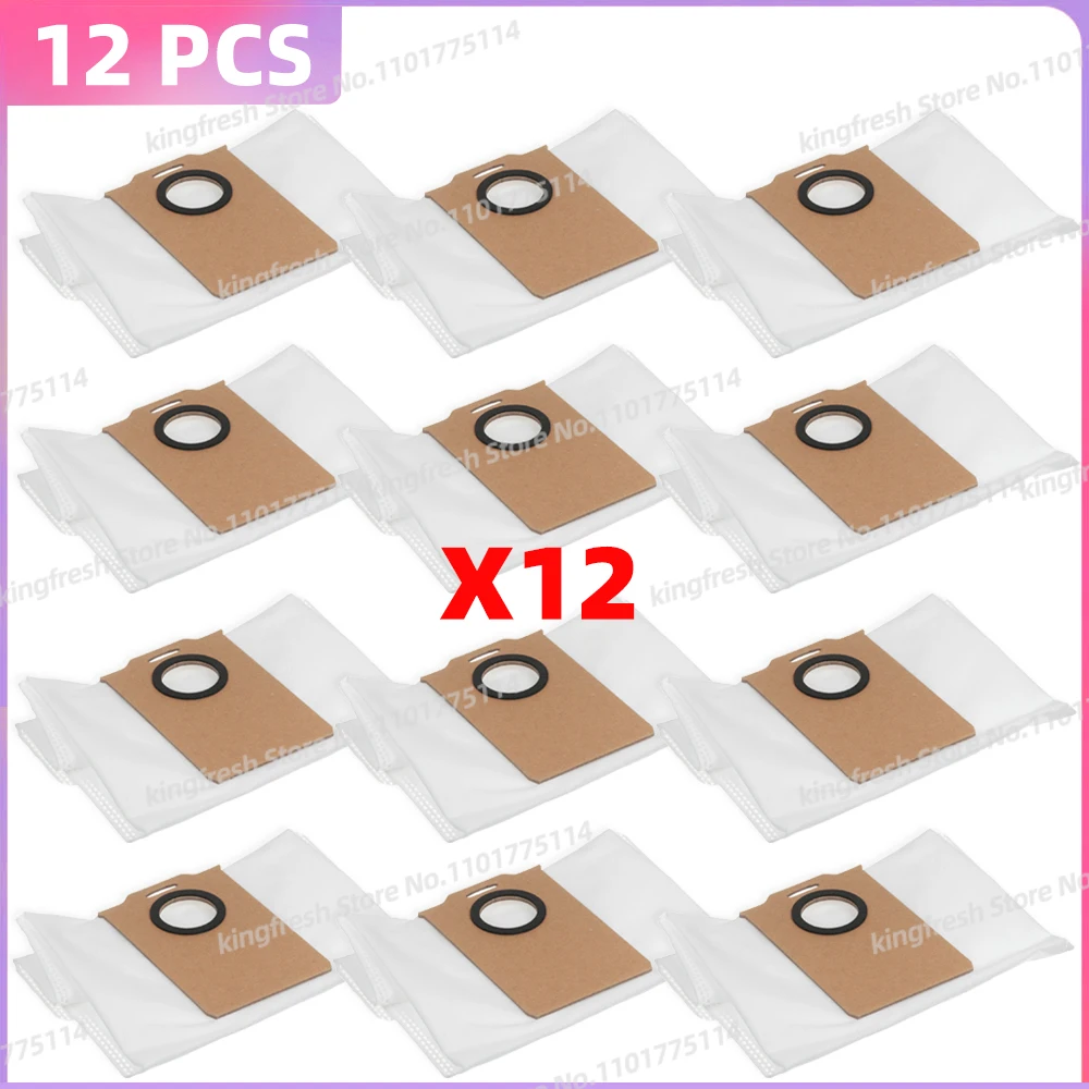 Lot de 6 sacs à poussière de rechange pour aspirateur MONSGA MS1 MAX, sacs de collecte de poussière pour Ultenic T10 Lite, Liectroux M70 Pro, BPMIO B15 Plus, Lubluelu L15 Plus, capacité